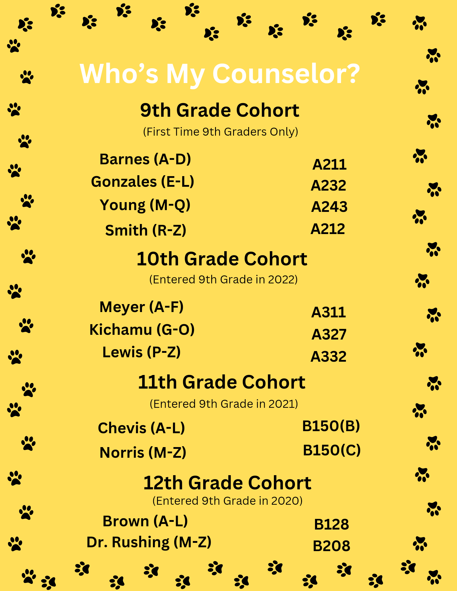 who is my counselor?